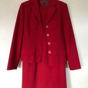 Banana Republic Red Suit (Wool)